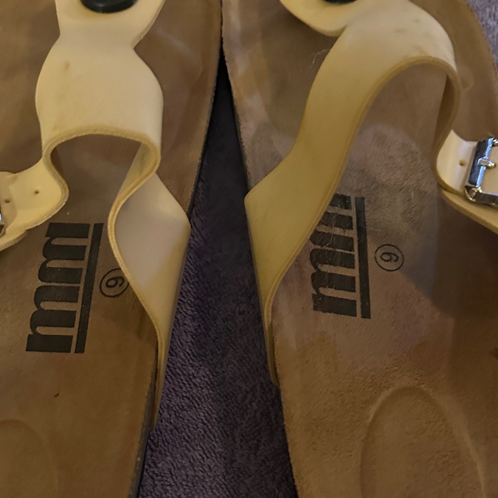 Miu Miu Cream Sandals